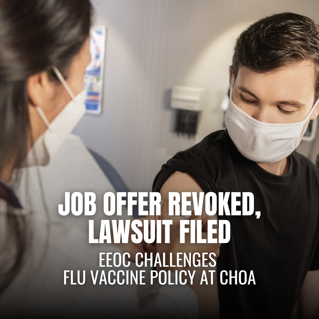 Children’s Healthcare of Atlanta Settles EEOC Disability Lawsuit for $50,000 Over Flu Vaccine Accommodation Denial