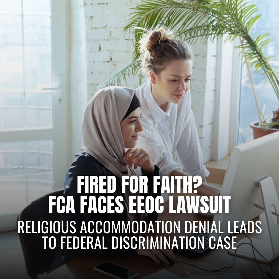 FCA US Sued for Firing Employee Over Sabbath, Passover Observance