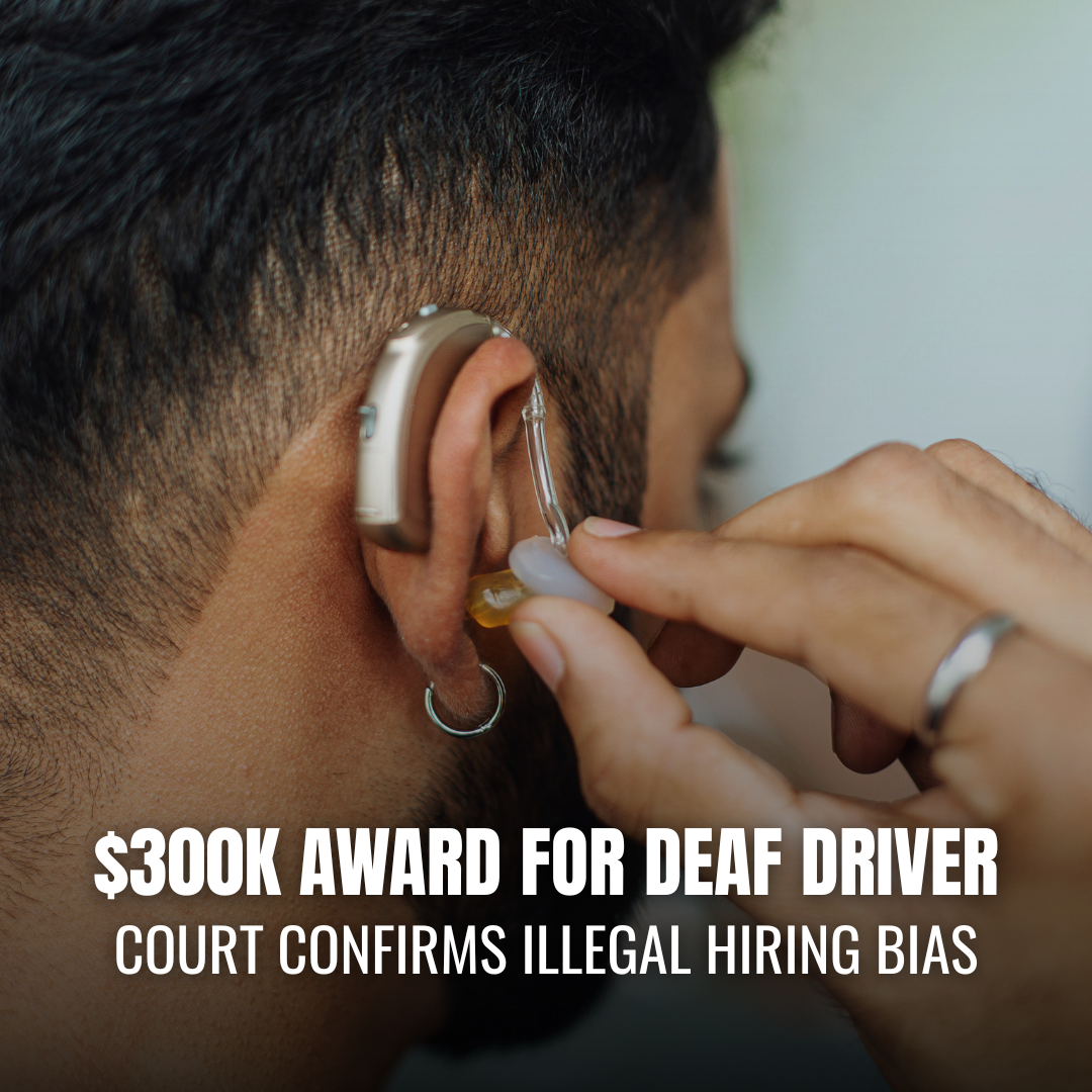 Court Upholds $300K Judgment for Deaf Truck Driver in Landmark ADA Case