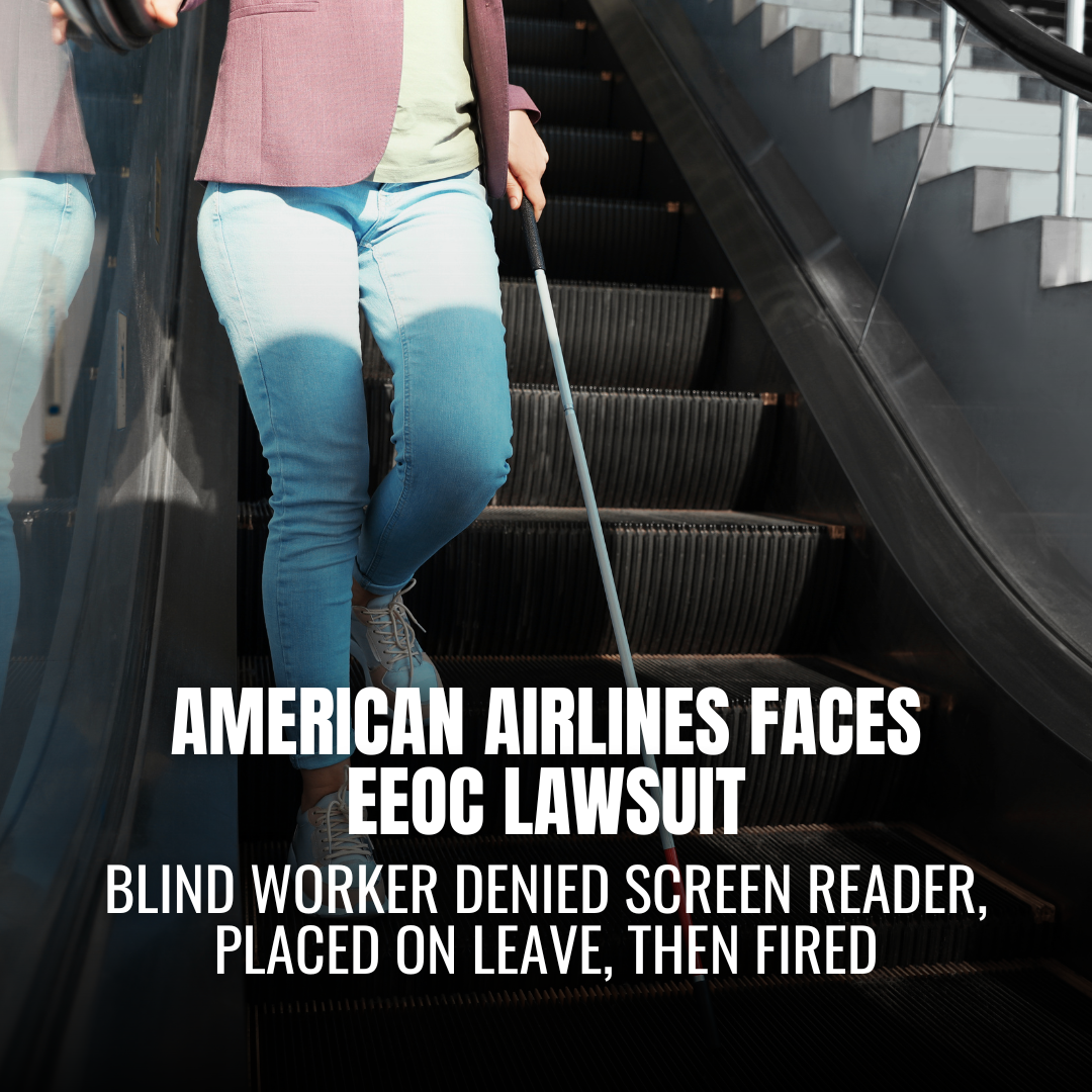 American Airlines Sued for Disability Discrimination Over Blind Employee’s Termination