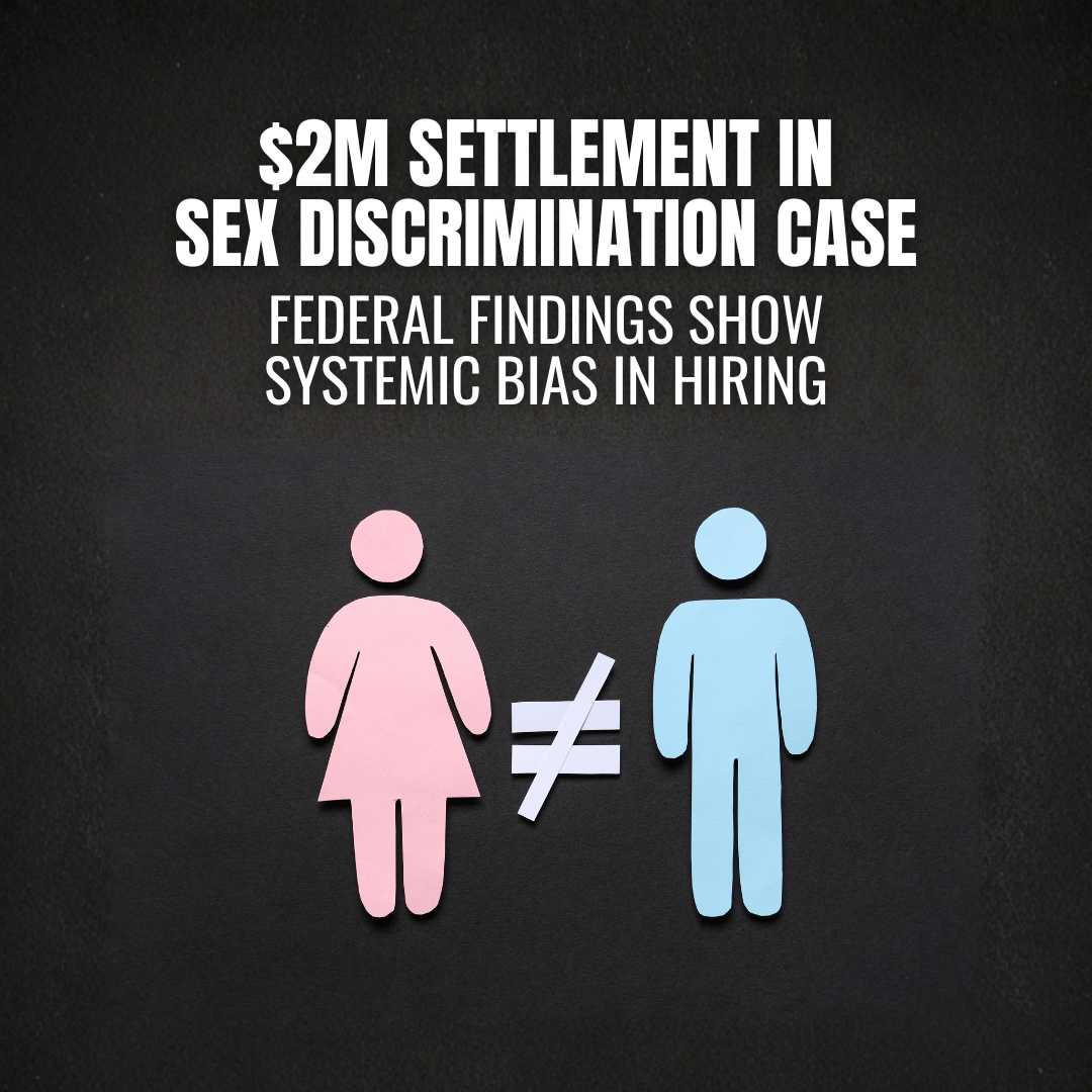 Glunt Industries to Pay $2 Million After Systemic Sex Discrimination Findings