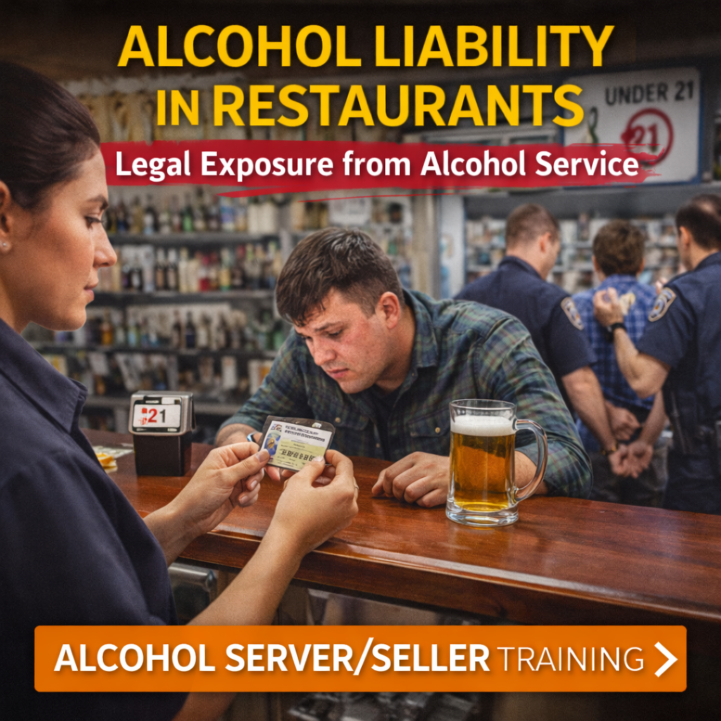 Alcohol Liability in Restaurants: Understanding Legal Exposure from Alcohol Service