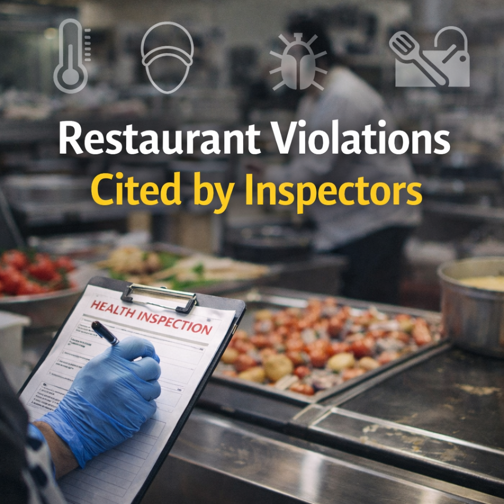 Health Department Enforcement in Restaurants: Top Violations Inspectors Frequently Cite