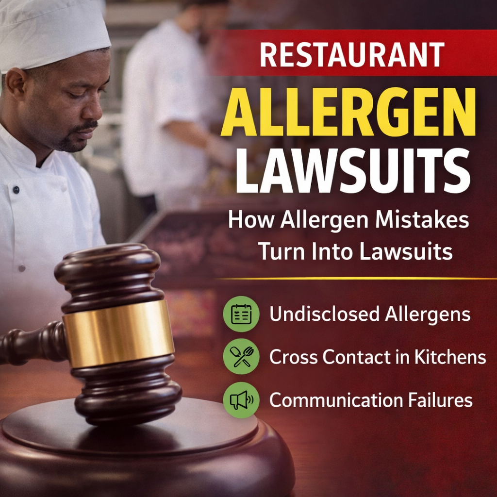 Allergen Lawsuits in Restaurants: How Small Mistakes Turn Into Major Legal Risks