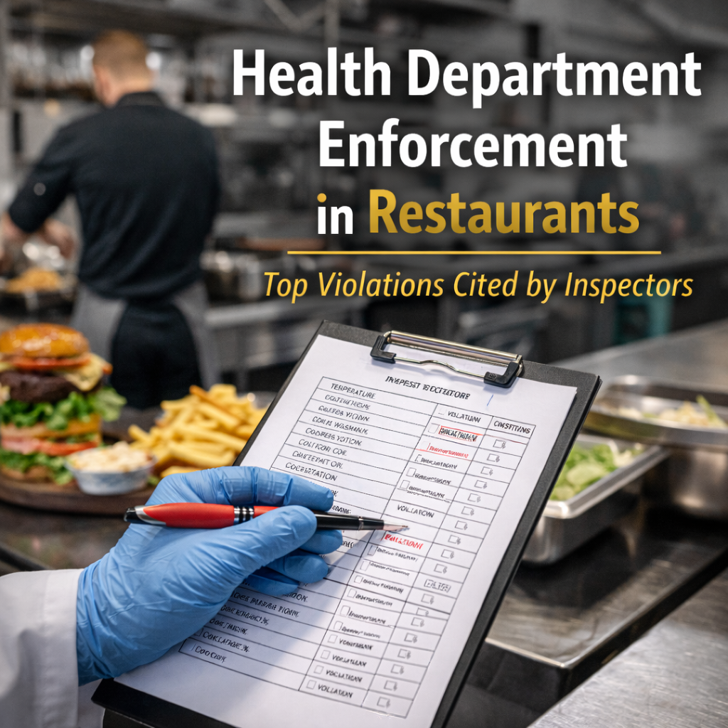 Health Department Enforcement in Restaurants: The Violations That Get You Cited