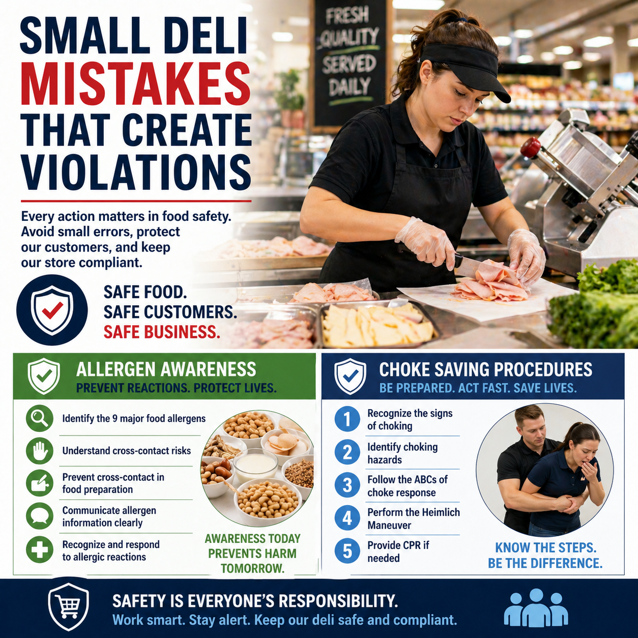 Employee Errors in Grocery Stores: How Small Deli Mistakes Create Big Violations
