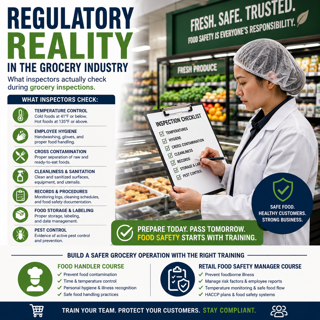 Grocery Inspections Focus on More Than Cleanliness and Appearance
