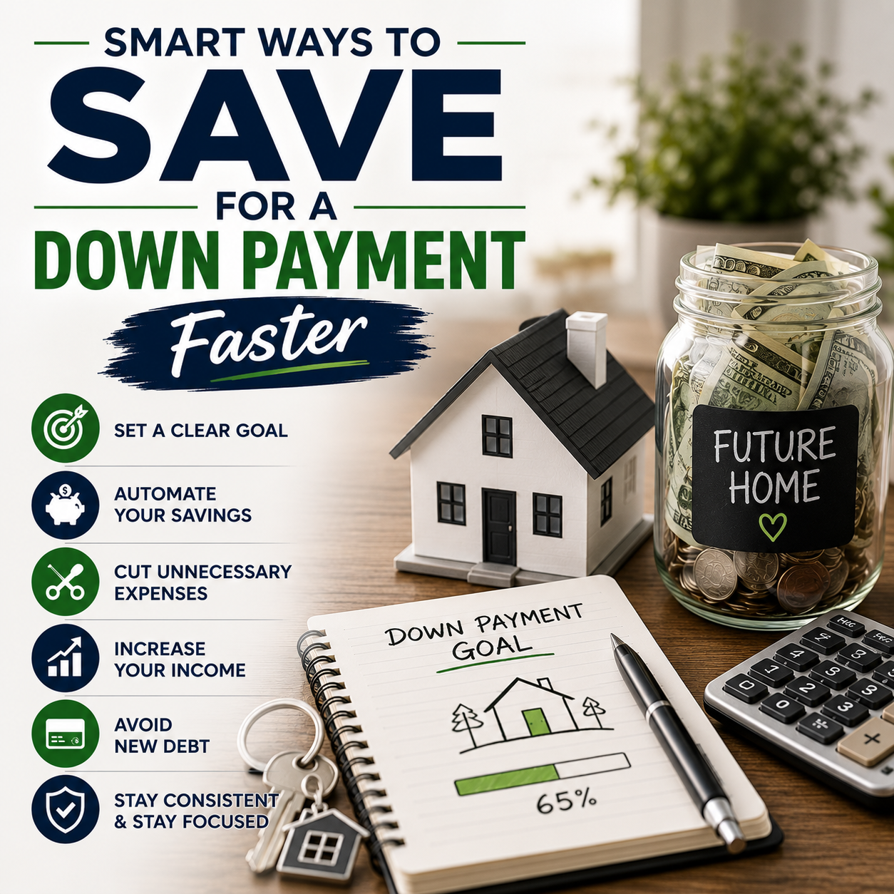 Smart Ways to Save for a Down Payment Faster