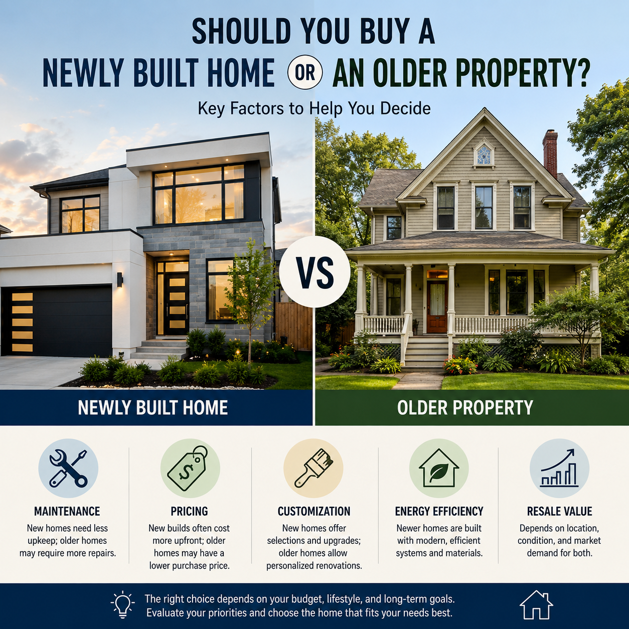 Should You Buy a Newly Built Home or an Older Property? Understanding the Pros, Cons, and Key Factors Before You Decide