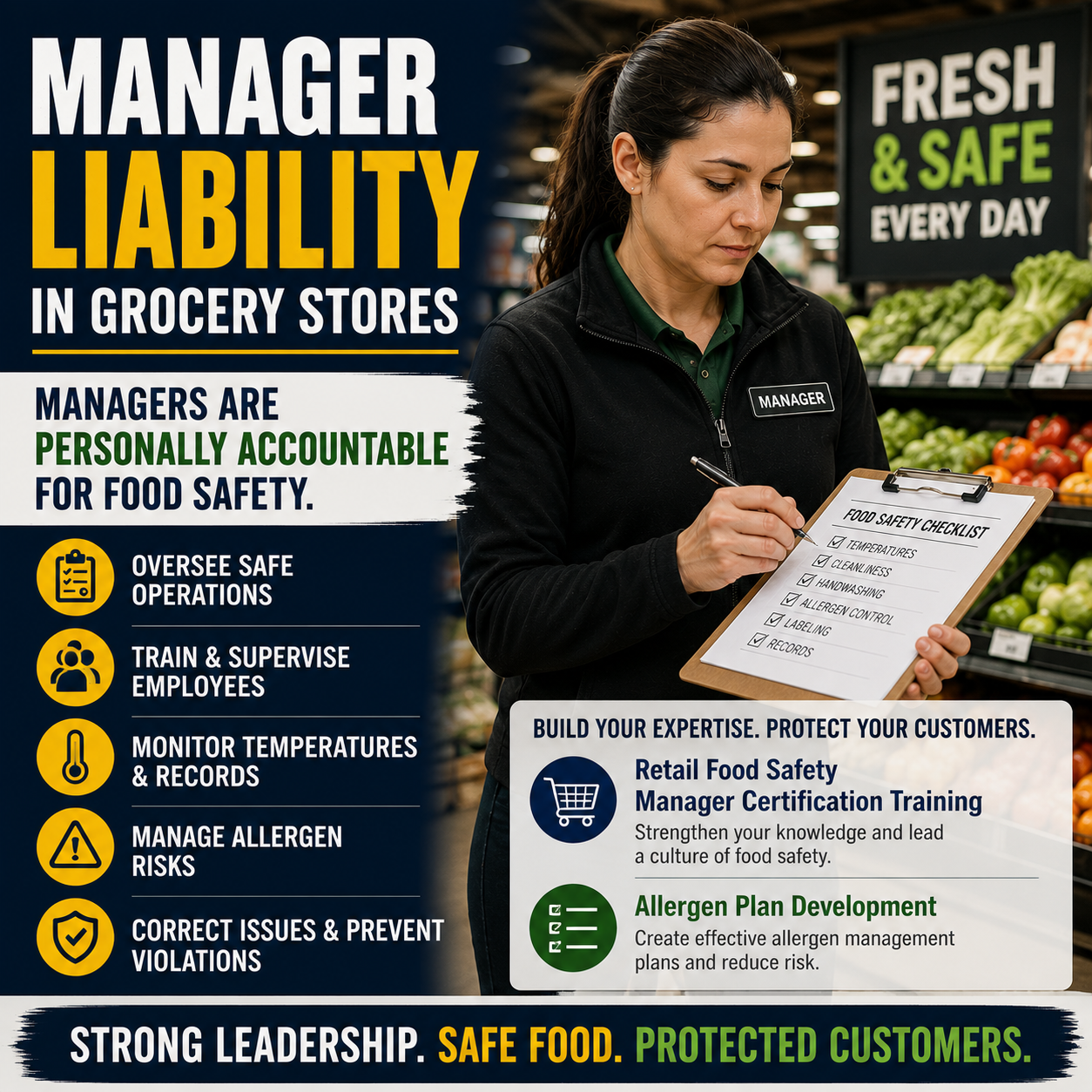 Manager Liability in Grocery Stores: Why Managers Are Personally Accountable for Food Safety