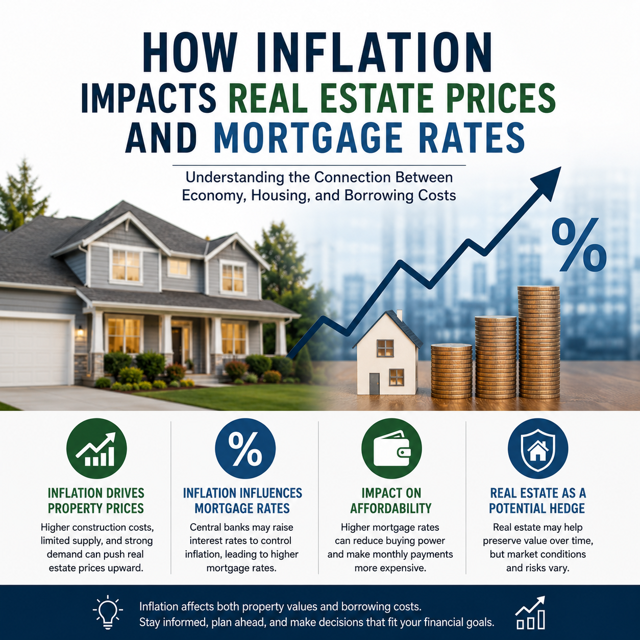 How Inflation Impacts Real Estate Prices and Mortgage Rates