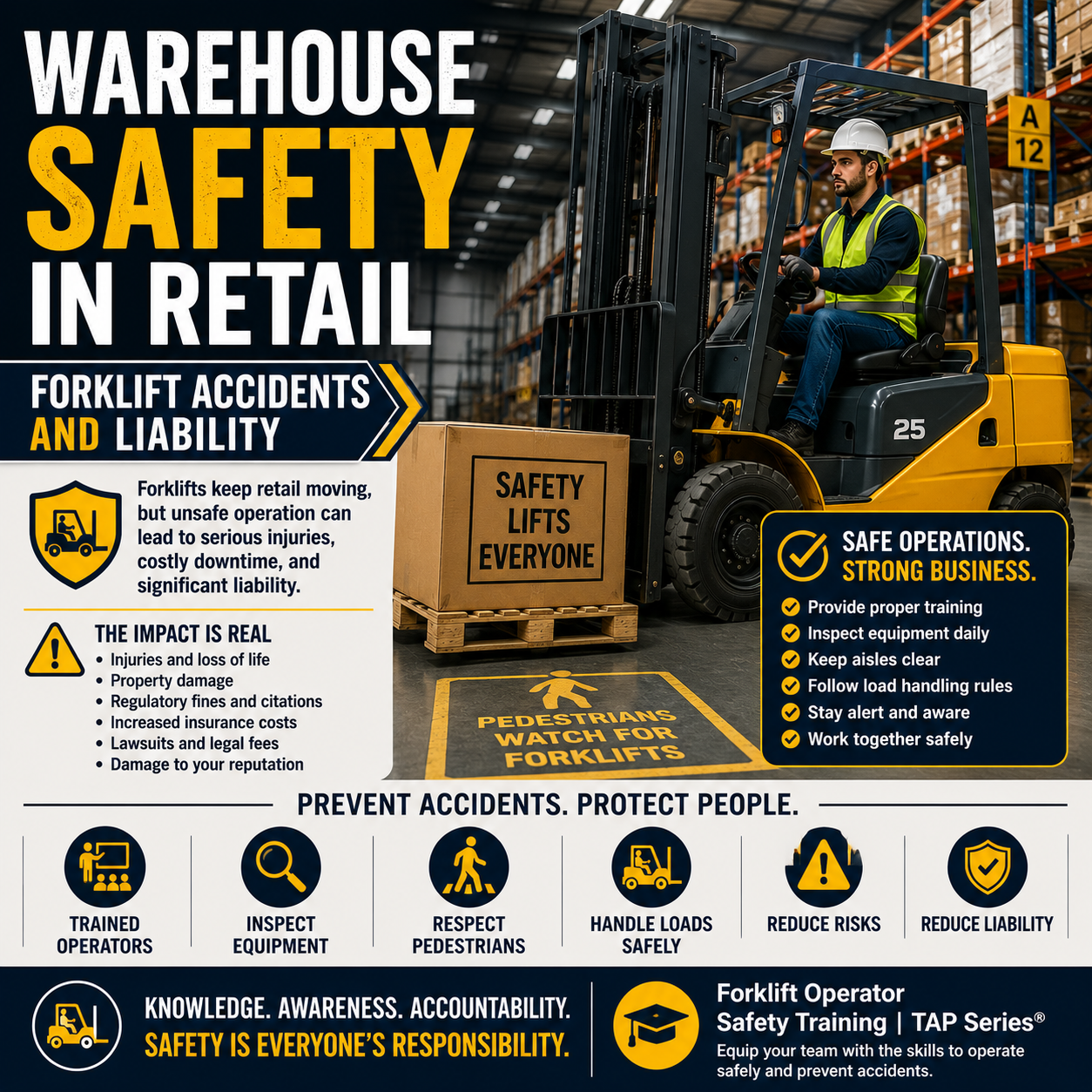 Warehouse Safety in Retail: Forklift Accidents and Liability
