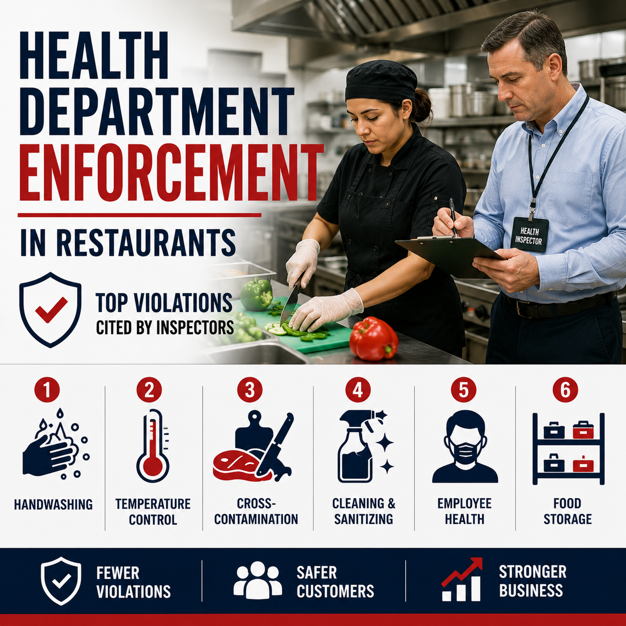 Health Department Enforcement in Restaurants: Top Restaurant Violations Cited by Inspectors