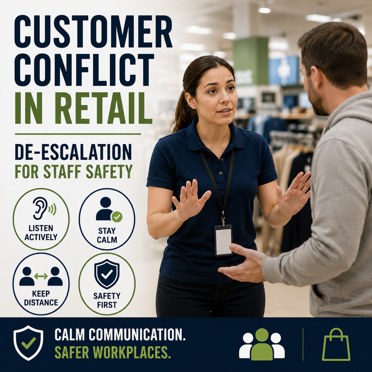 Customer Conflict in Retail: De-Escalation for Retail Staff Safety