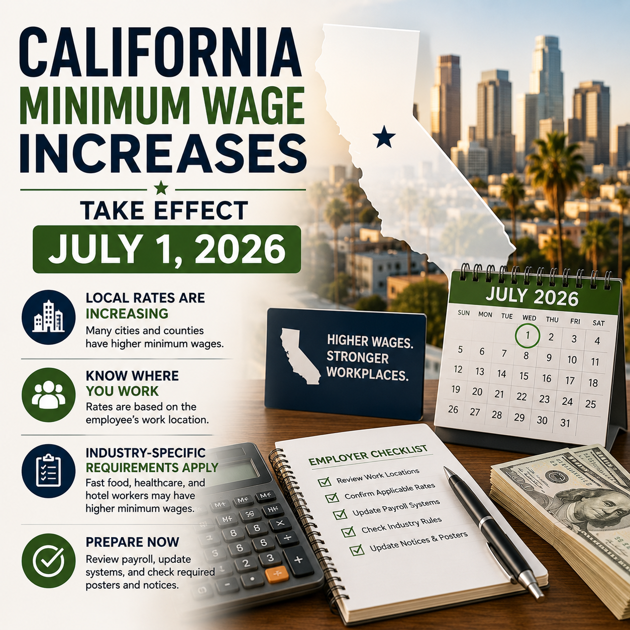 New Minimum Wage Laws - Take Effect July 1, 2026