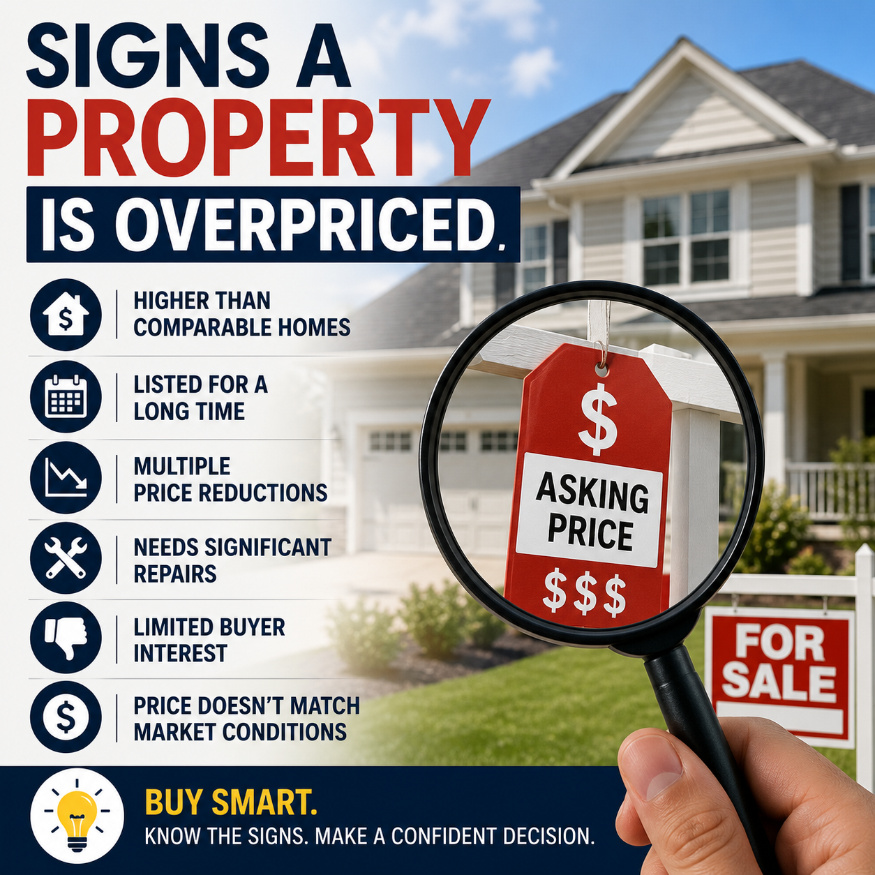 Signs a Property Is Overpriced