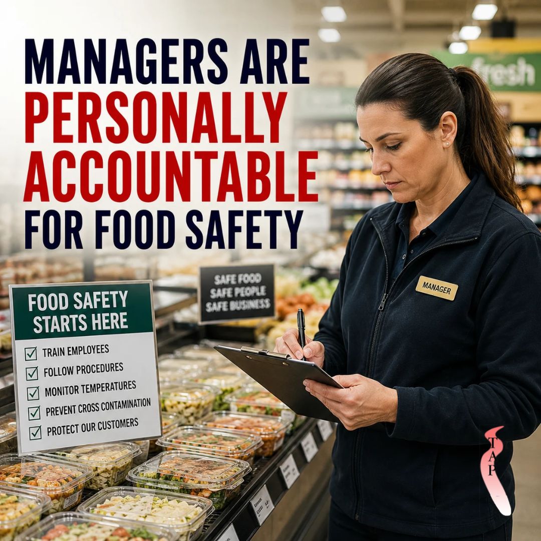 Managers Are Personally Accountable for Food Safety in Grocery Stores